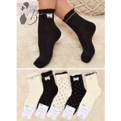 Masnis, fodros szegélyű zokni 5 pár/csomag