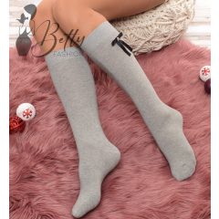 Strasszköves masnis térdzokni 