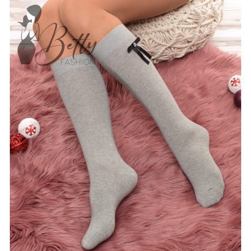 Strasszköves masnis térdzokni 