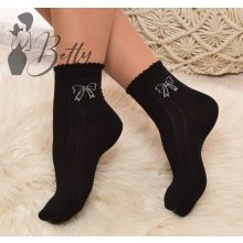 Masni mintás, fodros szegélyű zokni 5 pár/csomag