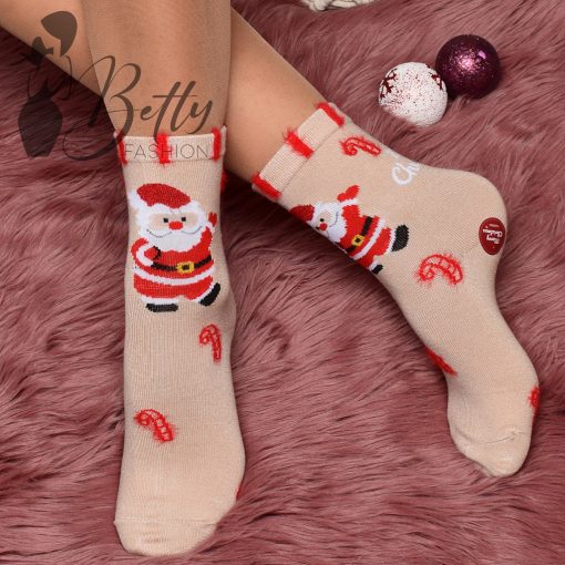 Karácsonyi mintás, thermo zokni