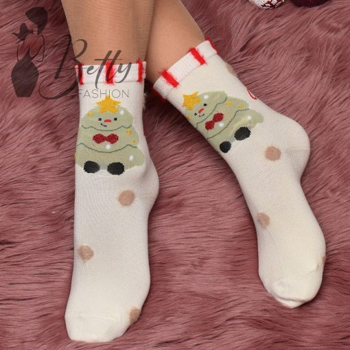 Karácsonyi mintás, thermo zokni