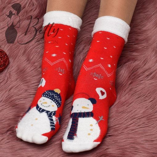 Vastag, thermo karácsonyi zokni