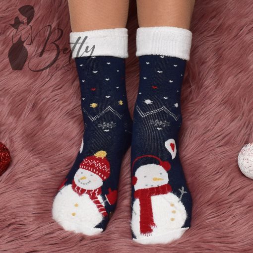 Vastag, thermo karácsonyi zokni