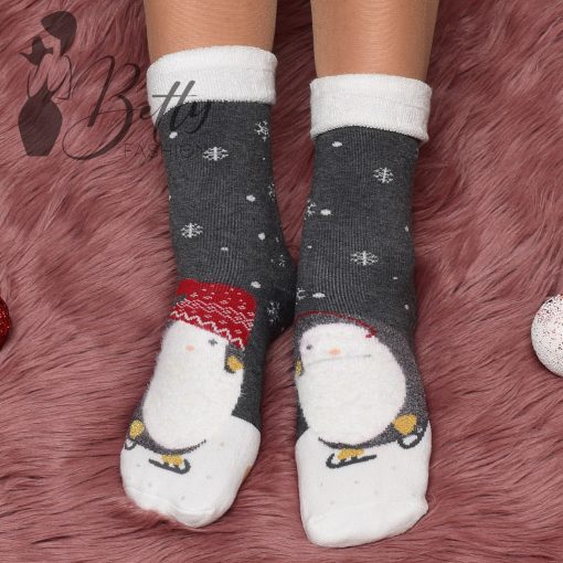 Vastag, thermo karácsonyi zokni