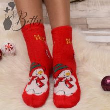 Karácsonyi mintás, meleg thermo zokni