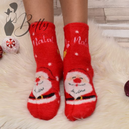 Karácsonyi mintás, meleg thermo zokni