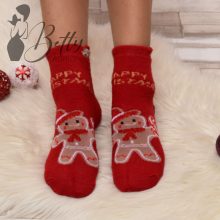 Karácsonyi mintás, meleg thermo zokni