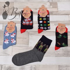 Karácsonyi mintás zokni 5 pár/csomag