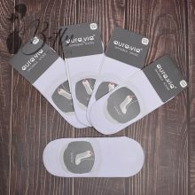 Fehér színű férfi titokzokni, 5 pár/csomag 