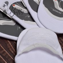 Fehér színű férfi titokzokni, 5 pár/csomag 