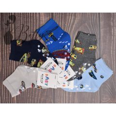 Mintás, csúszásgátlós babazokni 5 pár/csomag