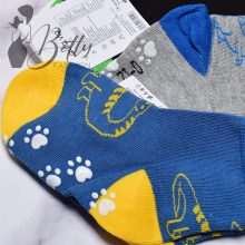 Dínómintás, csúszásgátlós babazokni 5 pár/csomag