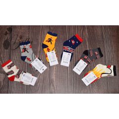 Tűzoltómintás gyerekzokni 5 pár/csomag