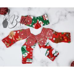 Karácsonyi mintás, gyerekzokni, 5 pár/csomag 
